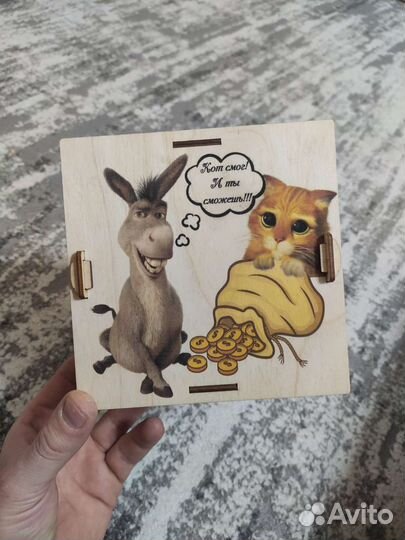 Копилка деревянная,копилка из тик тока 50500