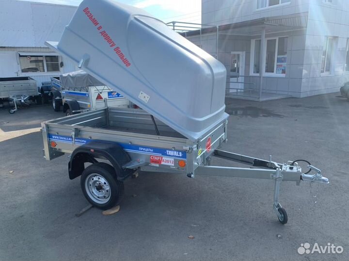 Прицеп 2,0/1,3 с пластиковой крышкой