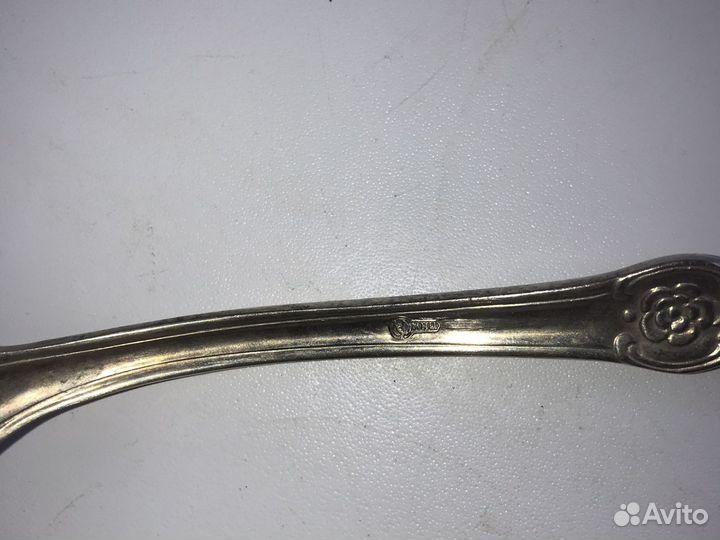 Мельхиоровая десертная ложка СССР
