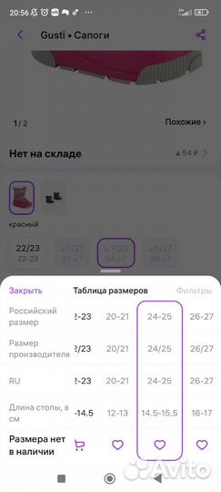 Сноубутсы Gusti для девочки 24-25 р