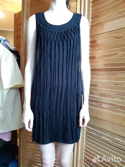 Платье мини с бахромой