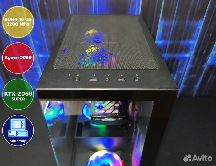 Системный блок AMD5600-RTX2060SUP-16DDR4-DSQ60-A520