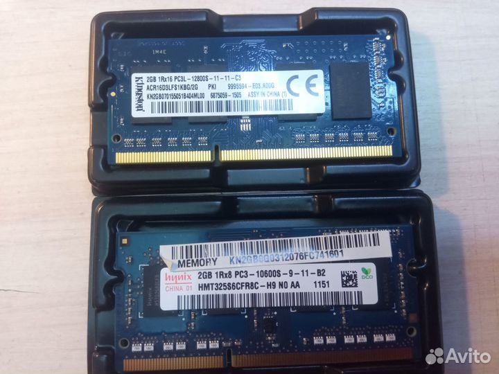 Озу DDR3 SO-dimm для ноутбука 1 и 2 гб