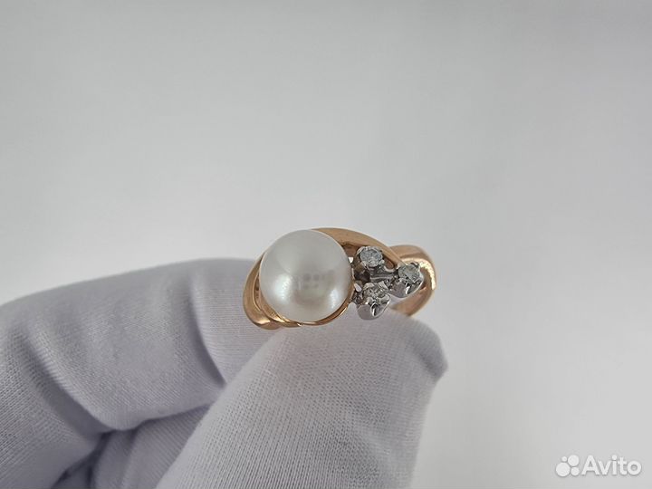 Золотое Кольцо 585 пробы с бриллиантами. Рассрочка