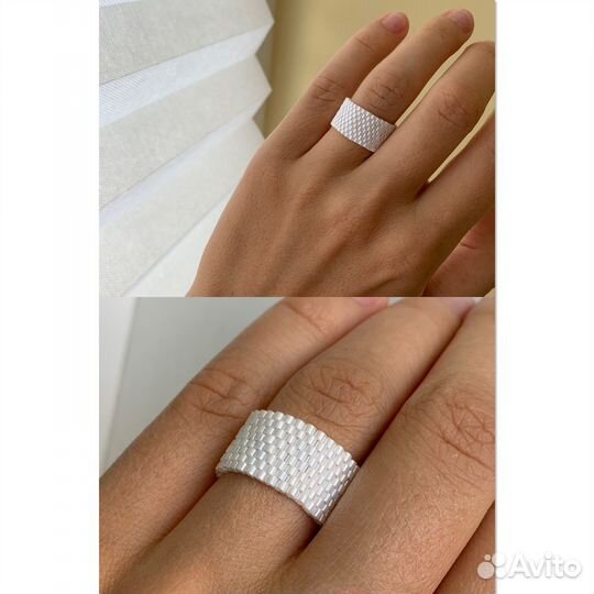 Кольцо из бисера