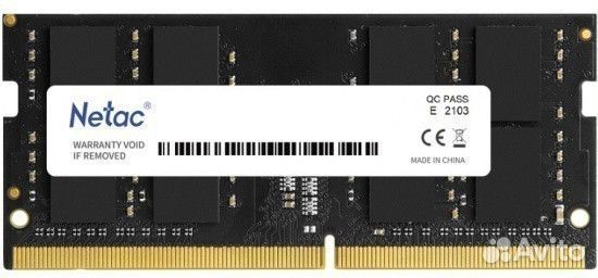 16Gb DDR5 4800MHz Netac Basic SO-dimm (ntbsd5N48SP