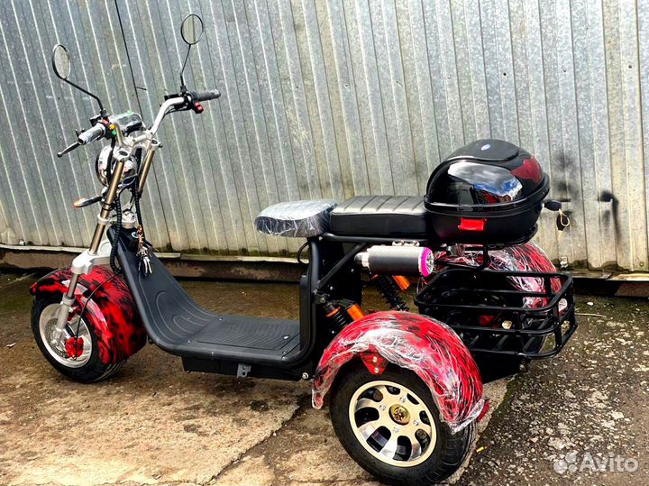 Электро Скутер трайк Citycoco 3000 Ватт