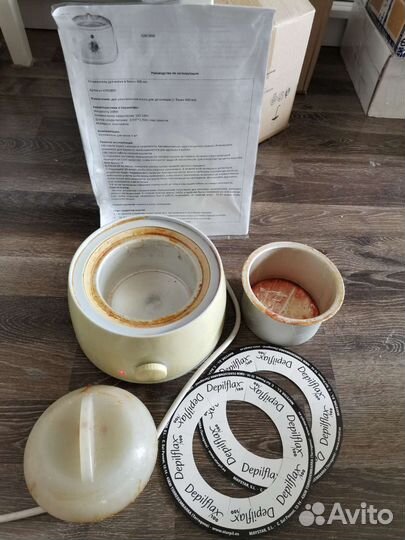 Воскоплав для горячего воска, банка, воротнички