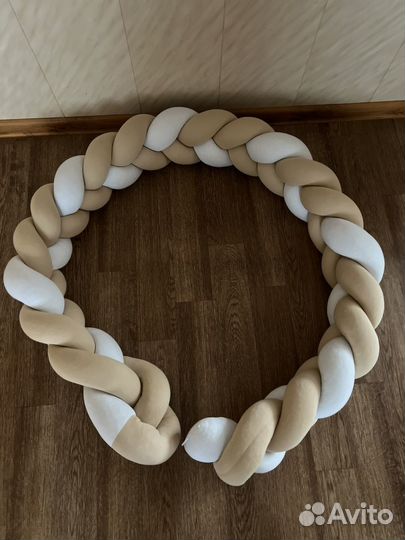 Бортики в кроватку косичка 230 см