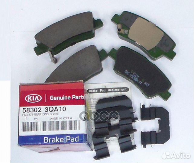 Колодки тормозные дисковые зад 58302-3QA10