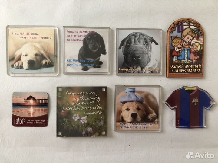 Магниты на холодильник с животными, с пожеланиями