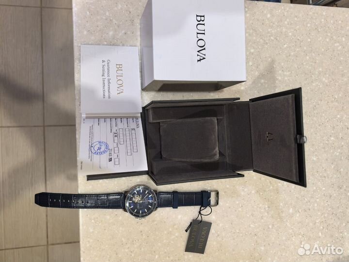 Новые мужские часы Bulova Marine Star 96A291 AT