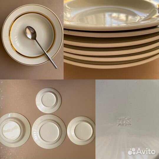 Набор столовой посуды тарелки зик Конаково СССР