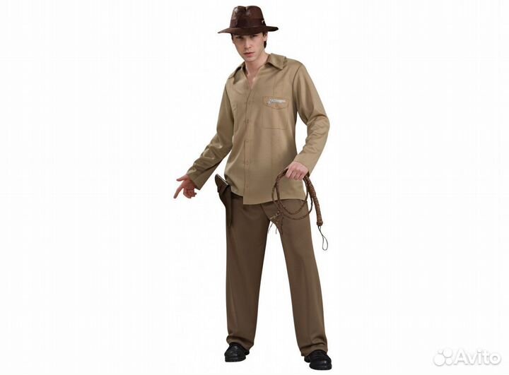 Костюм Индиана Джонс взрослый размер 50-52