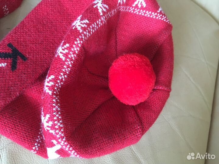 Комплект шапка, варежки