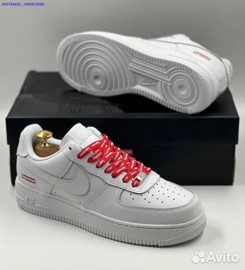 Кроссовки Nike Air Force 1 Low & Supreme (Арт.47351)