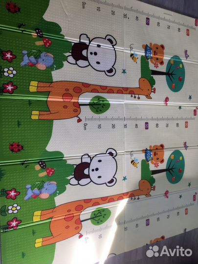 Складной детский термо коврик для ползания