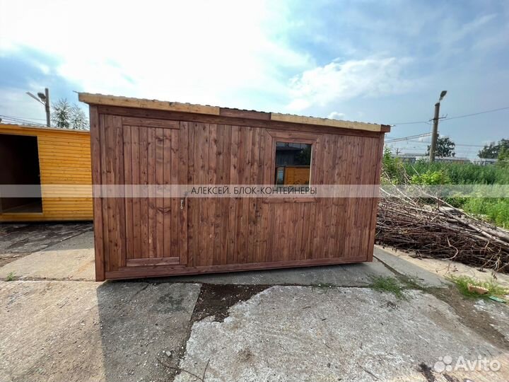 Бытовка деревянная утепленная с электрикой