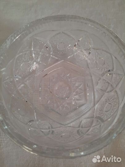 Ваза хрустальная СССР для конфет,варенья