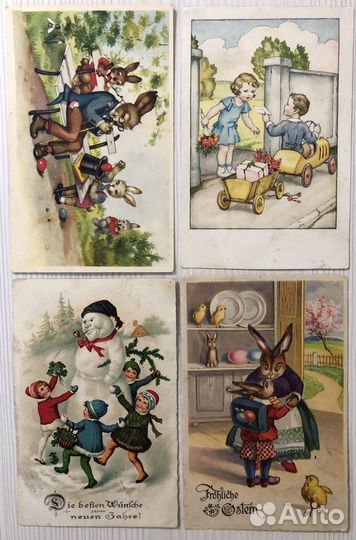 Открытки из Европы, старые