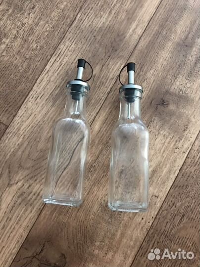 Бутылки стеклянные с пробкой