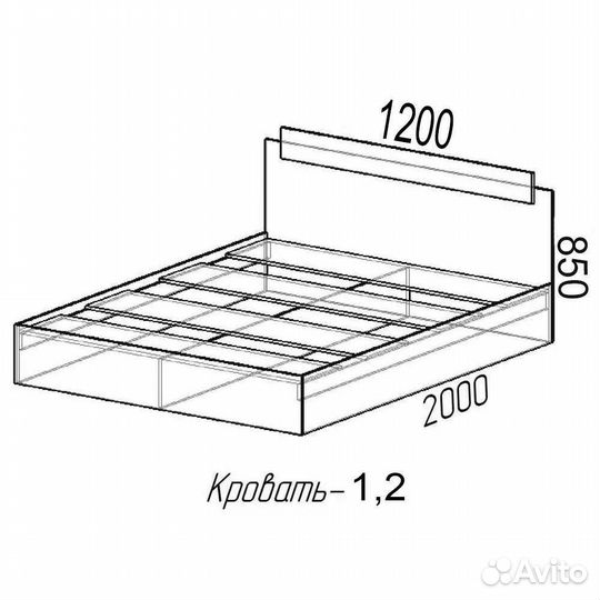 Эко Кровать 1,2