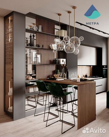 Кухонные гарнитуры, нестандартная кухня на заказ