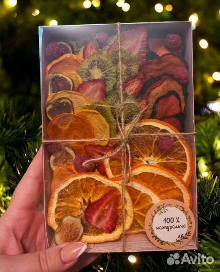 Подарочный набор, фруктовые чипсы