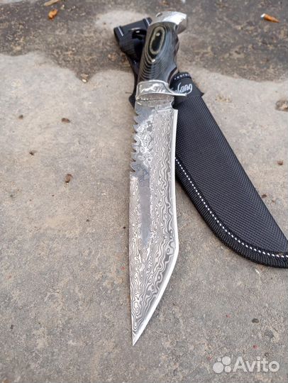Нож ручной работы Дамаск
