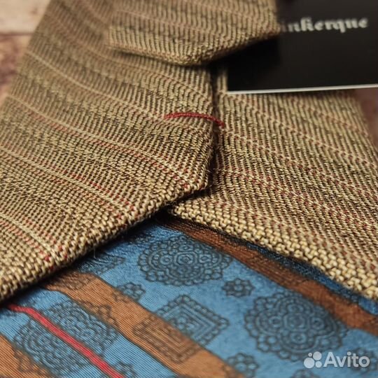 Новый галстук из итальянской шерсти и шелка ар.014