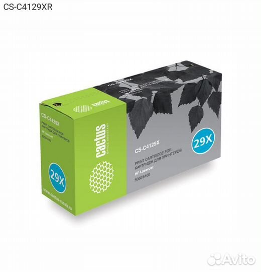 Тонер-картридж cactus 29X Лазерный Черный 10000стр