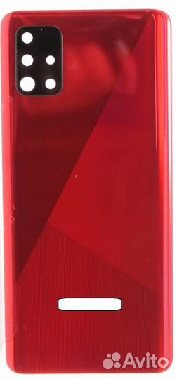Задняя крышка для Samsung A515F (A51) Красная (со