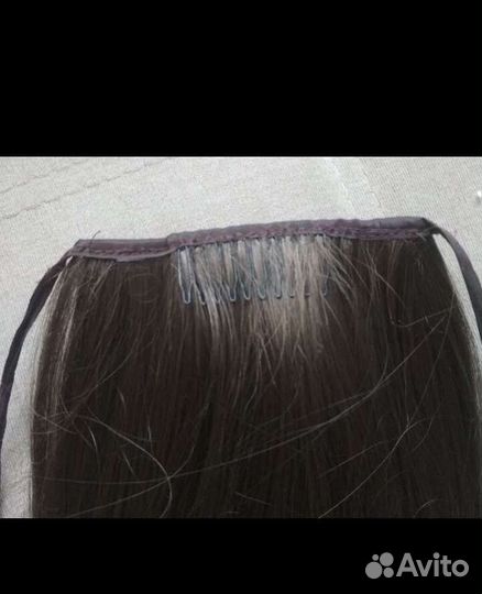 Парик хвост русый