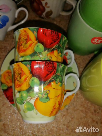 Бокалы, тарелки, за 1 позицию