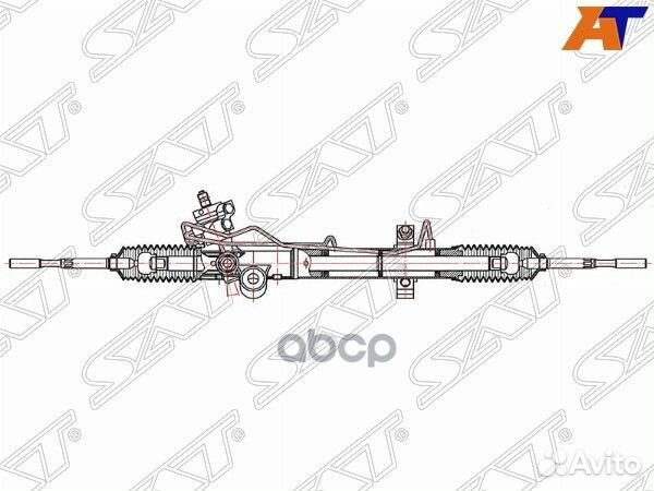 Рейка рулевая nissan murano Z50 02- LHD st49001