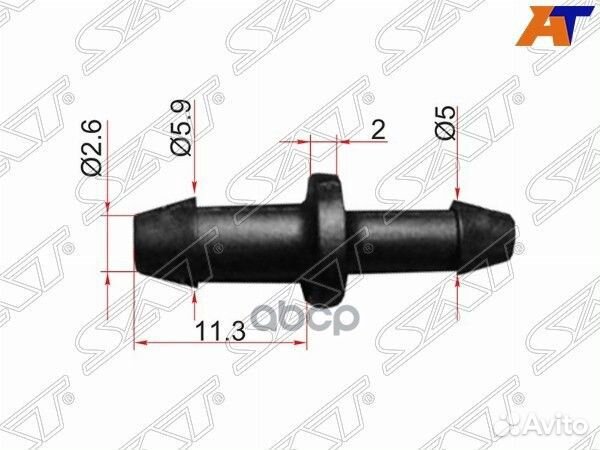 Соединитель трубок I-type (1 шт.) stm11510 Sat