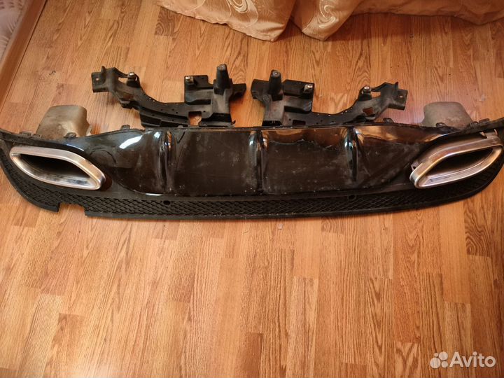 Задний диффузор + насадки W205