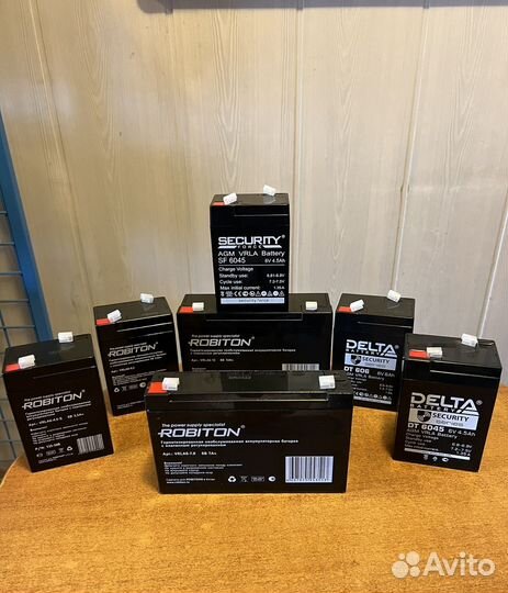 Аккумуляторы 6V свинцово-кислотные