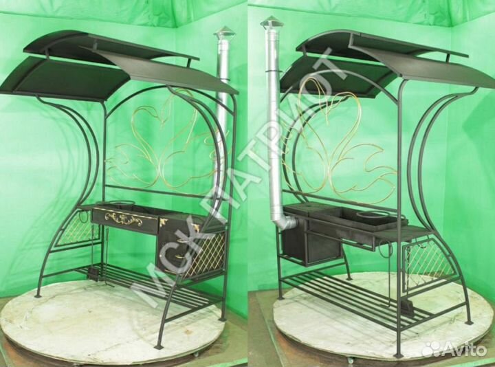 Беседка с мангалом