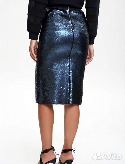 Прямая юбка нарядная