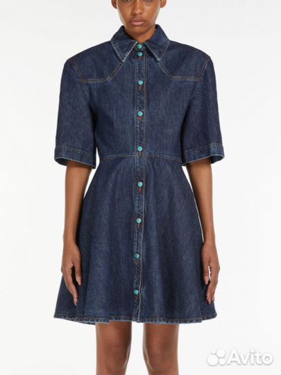 Max mara sportmax платье джинсовое