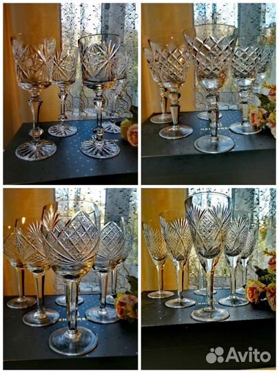 Фужеры хрустальные СССР