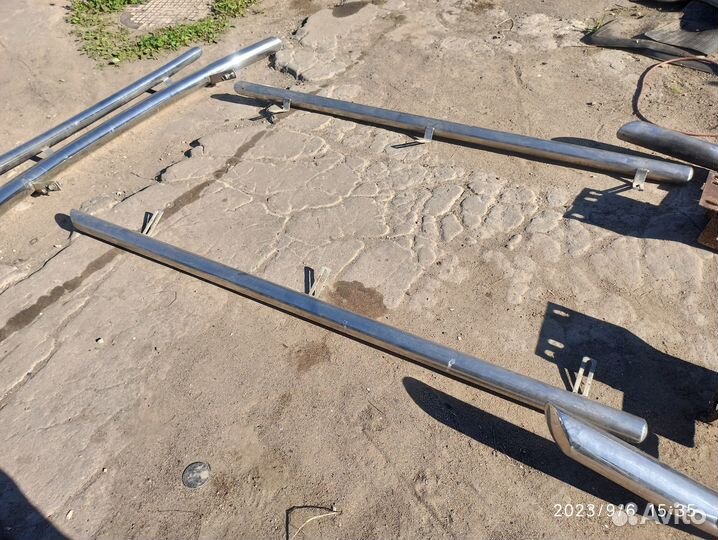 Обвес из нержавейки toyota land cruiser prado 120