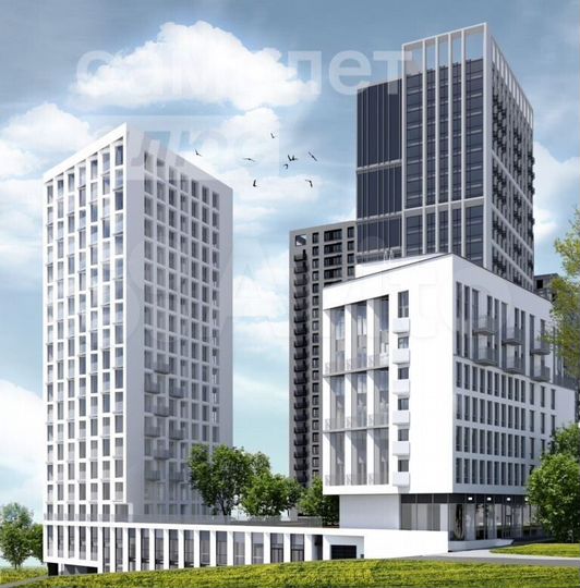 2-к. квартира, 34,1 м², 16/20 эт.