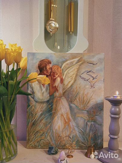 Картина ручной работы 40*50 «Влюбленные»