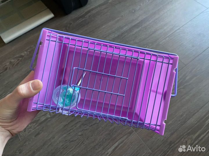 Клетка переноска для грызунов с поилкой