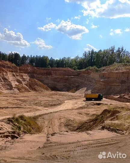 Песок карьерный с доставкой