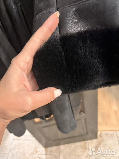 Дубленка натуральная женская длинная 44 46