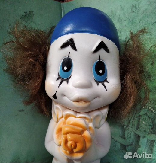 Редкий винтажный резиновый Пьеро дзи (Донецк)