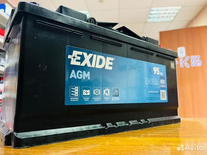 Аккумулятор Exide AGM 95 Ач на Ауди Мерседес Бмв